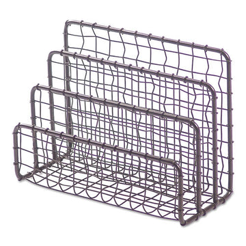 Universal® Vintage Wire Mesh File And Letter Sorter, 3 Sections, Dl To Legal Size Files, 6.63" X 2.88" X 5.13", Vintage Bronze freeshipping - TVN Wholesale